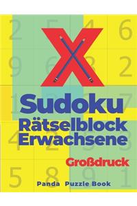 X Sudoku Rätselblock Erwachsene Großdruck: Sudoku Irregular - Rätselbuch In Großdruck