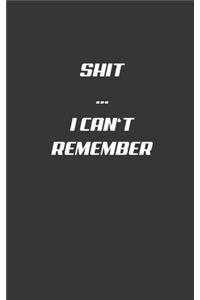 Shit I Can't Remember