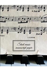 Sheet Music Manuscript Paper