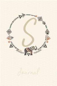 Beautiful Bohemian Style Journal with Initial