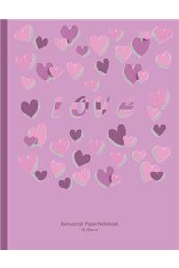 Manuscript Paper Notebook