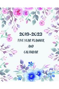 2019-2023 Five Year Planner and Calendar