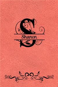 Split Letter Personalized Journal - Shanon