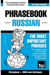 English-Russian phrasebook and 3000-word topical vocabulary