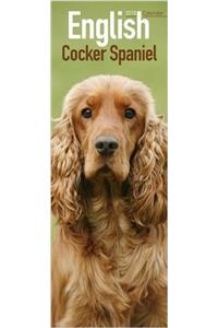 English Cocker Spaniel Slim Calendar 2018 (Slim Standard)
