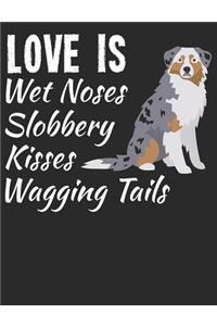 Love Is Wet Noses Slobbery Kisses Wagging Tails