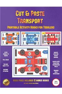 Printable Activity Books for Toddlers (Cut and Paste Transport)