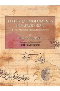 Titles and Emoluments in Safavid Iran