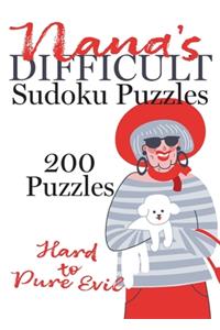 Nana's Difficult Sudoku Puzzles