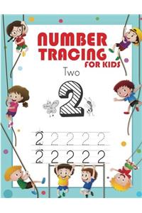 Number Tracing for Kids: Tracing Number Practice for Preschool: Volume 2 (Letter Tracing)