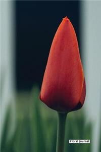 Floral Journal - Closed Tulip - (Unruled)
