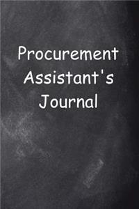 Procurement Assistant's Journal Chalkboard Design