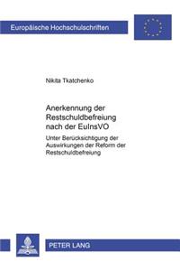Anerkennung Der Restschuldbefreiung Nach Der Euinsvo