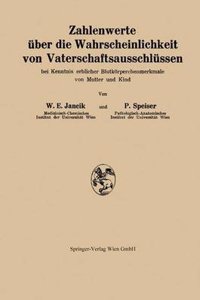 Zahlenwerte uber die Wahrscheinlichkeit von Vaterschaftsausschlussen
