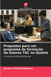 Propostas para um programa de formação de tutores TAC no Quénia