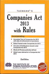 Companies Act 2013 With Rules