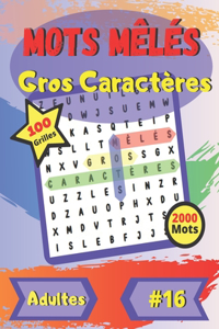 Mots mêlés Gros Caractères #16