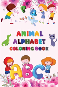 Animal Alphabet ABC Coloring Book For Kids