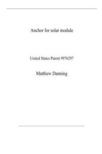 Anchor for solar module