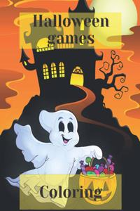 Halloween games coloring