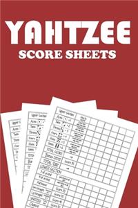 Yahtzee Score Pads