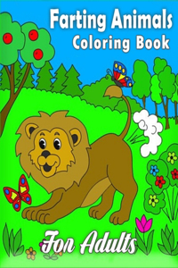 Farting animals coloring book for adults