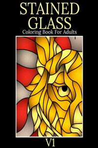 Stained Glass Coloring Book For Adults V1