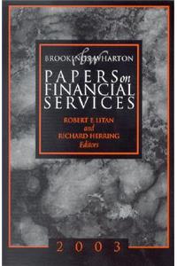 Brookings-Wharton Papers on Financial Services