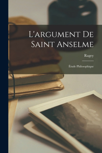 L'argument De Saint Anselme