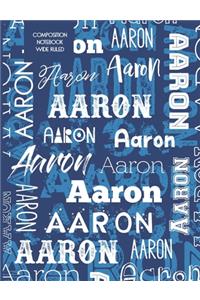Aaron Composition Notebook Wide Ruled