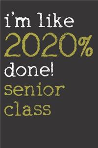 2020 Senior Class Notebook Journal