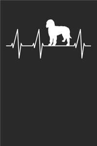 Goldendoodle Journal - Goldendoodle Notebook 'Dog Heartbeat' - Gift for Goldendoodle Lovers