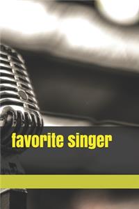favorite singer