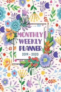 Monthly Weekly Planner 2019-2020