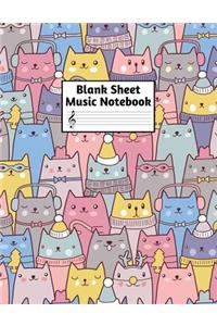 Blank Sheet Music Notebook
