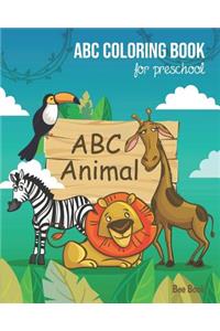 Animals ABC Coloring Book For Preschool