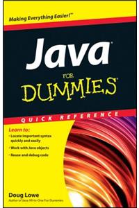 Java for Dummies Quick Reference