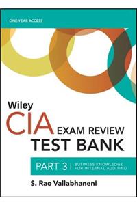 Wiley CIAexcel Test Bank 2019