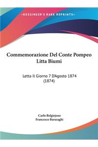 Commemorazione del Conte Pompeo Litta Biumi