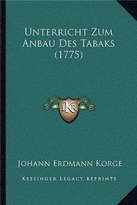 Unterricht Zum Anbau Des Tabaks (1775)