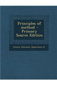 Principles of Method