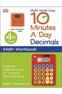 10 Minutes a Day: Decimals, Fourth Grade