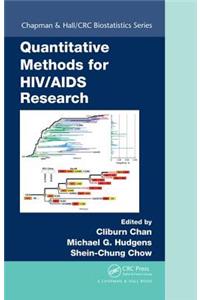 Quantitative Methods for Hiv/AIDS Research