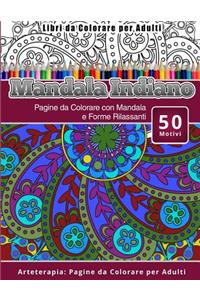 Libri da Colorare per Adulti Mandala Indiano