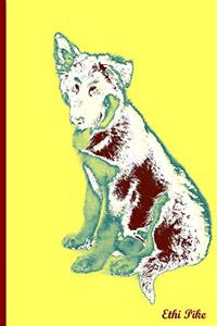 Ethi Pike - Yellow Dog Notebook / Extended Lined Pages / Soft Matte Cover