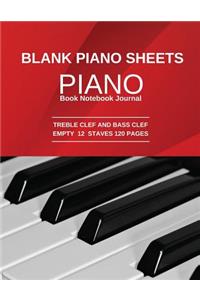 Blank Piano Sheet