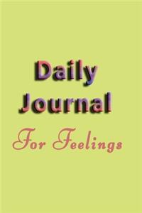 Daily Journal For Feelings