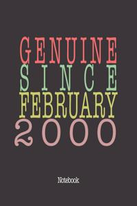 Genuine Since February 2000