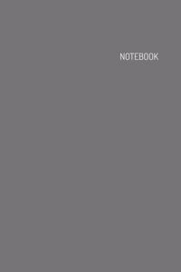 Notebook (6 x 9 inches) 100 Pages Great Gift Idea Grey Color Cover