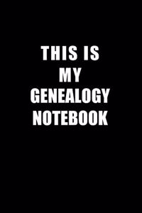 Notebook For Genealogy Lovers